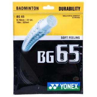 YONEX STRING BMT BG65 22G 0.70MM BLACK SET