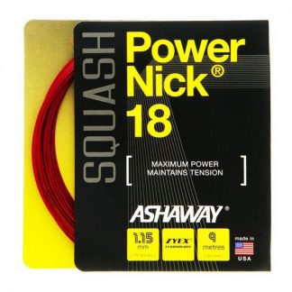 ASHAWAY STRING SQUASH POWERNICK 18G 1.15MM RED SET