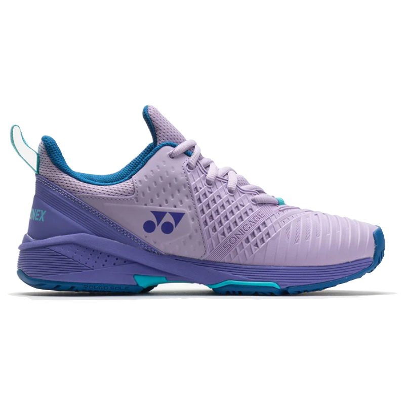 YONEX SHOE SONICAGE 3 CLAY WN LILAC (AW23) - Baseline Racquets