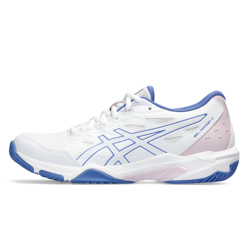 ASICS SHOE G-ROCKET 11 WN WHITE/SAPPHIRE (SS24) - Baseline Racquets