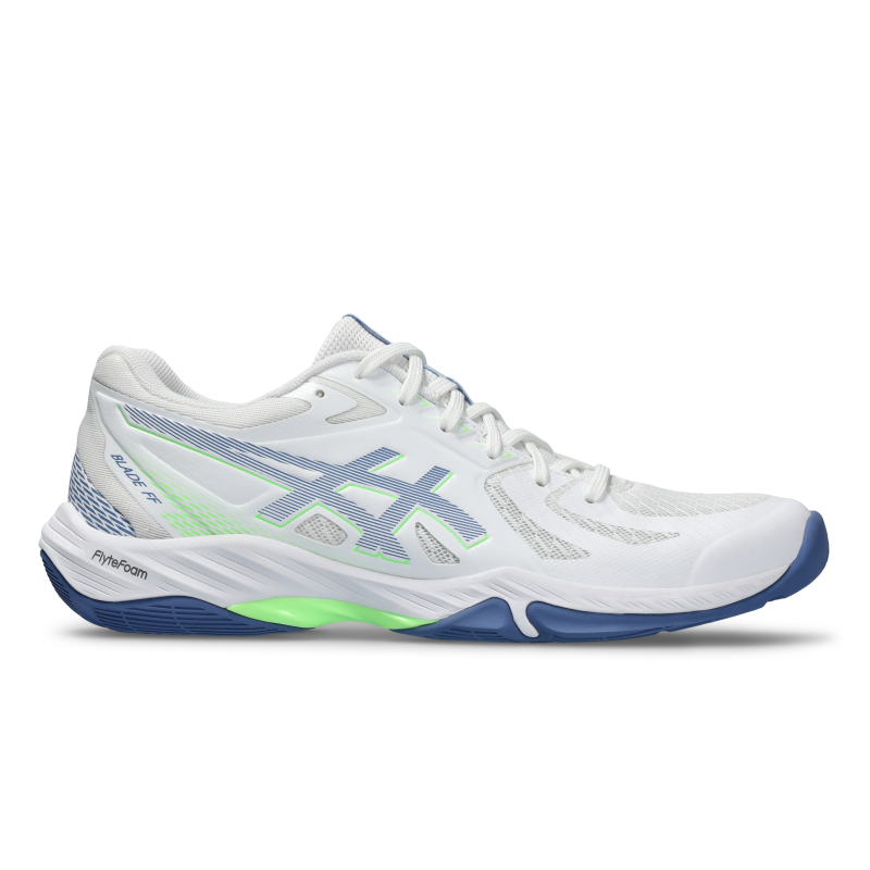 ASICS SHOE G-BLADE FF MN WHITE/DEDNIM BLUE (SS24) - Baseline Racquets