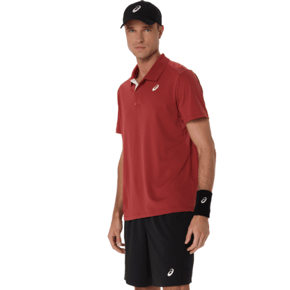 ASICS SHIRT POLO COURT MN BURNT RED (SS25)