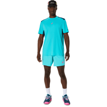 ASICS SHIRT TEE PADEL COURT MN ENERGY AQUA (SS25)