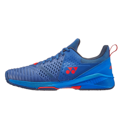YONEX SHOE SONICAGE 3 CLAY MN NAVY/RED (AW23) - Image 2